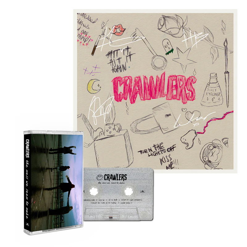 The Mess We Seem To Make Silver Glitter Cassette + Signed Artcard