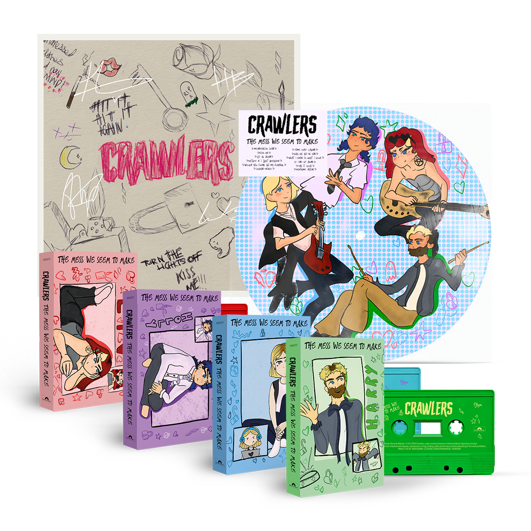 The Mess We Seem To Make Cartoon Cassette Collection, Exclusive Picture Disc + Signed Art Card